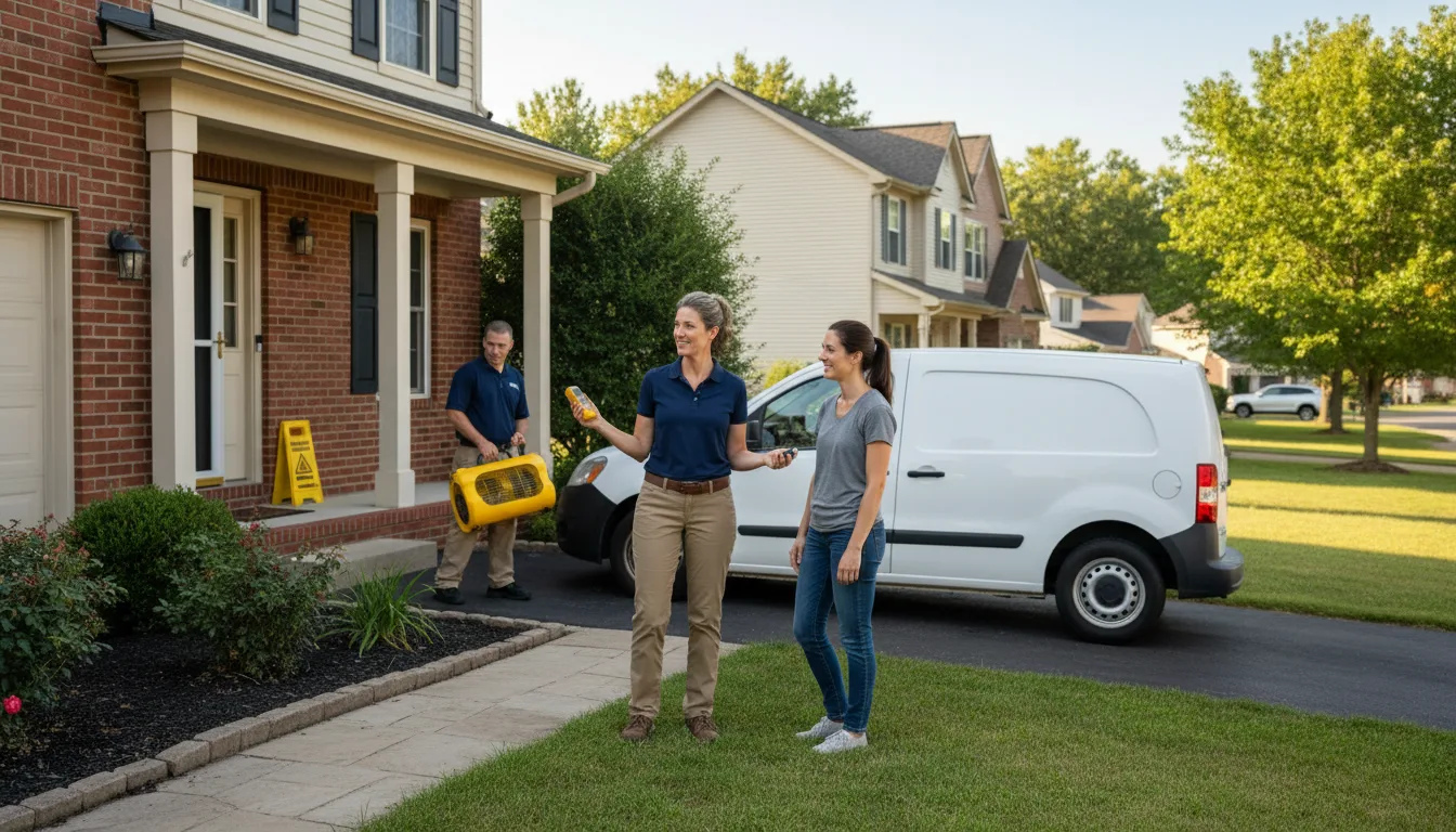 Residential water damage restoration in Scott, MS